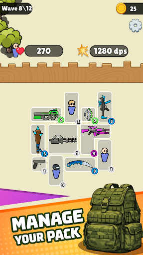 战士背包防御战截图4