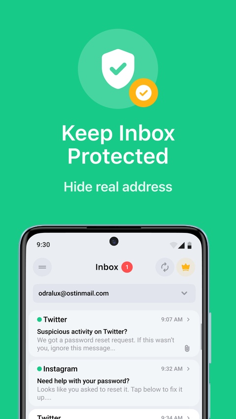 TempMail临时邮箱截图1